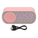 Reloj Despertador Digital Led Con Bocina Bluetooth/fm
