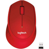 Logitech M331 Silent Plus - Raton Inalambrico  Color Rojo