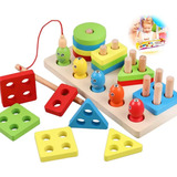 Juguete Didáctico Montessori Tablero Madera Educativo Niños 