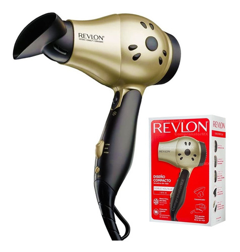 Secadora Cabello Revlon Plegable Iones Cerámi Compacta Viaje