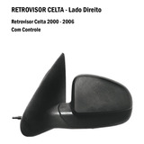 Retrovisor Direito Celta 2002 2003 Com Controle 2/4 Portas