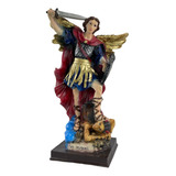 Figura Religiosa, San Miguel Arcángel, Resina Fina, 30 Cm