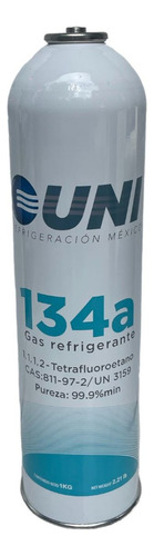 Gas Refrigernate R-134a Uni Refrigeracion Y Automotriz