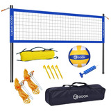 Juego De Red Para Voleibol Portátil Goox, 91 Cm X 9.75 M