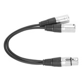 Divisor De Cable Jorindo Xlr Hembra A Doble Xlr Macho Tipo Y