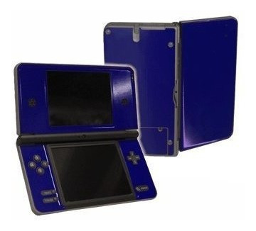Placa Frontal De Vinilo Azul Cobalto Para Consola Nintendo