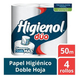 Papel Higienico Duo Doble Hoja Aloe Vera 4x50 Mt Rinde Mas