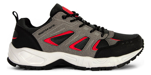 Zapatillas Montagne Fire T4 Gris Rojo Hombre