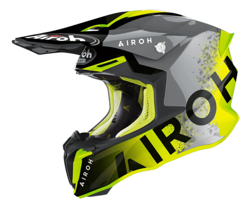 Casco Para Moto Airoh Original Twist 2.0 Bit Amarillo