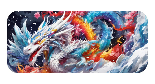 Mousepad Dragão De Gelo Extra Grande 90x40 