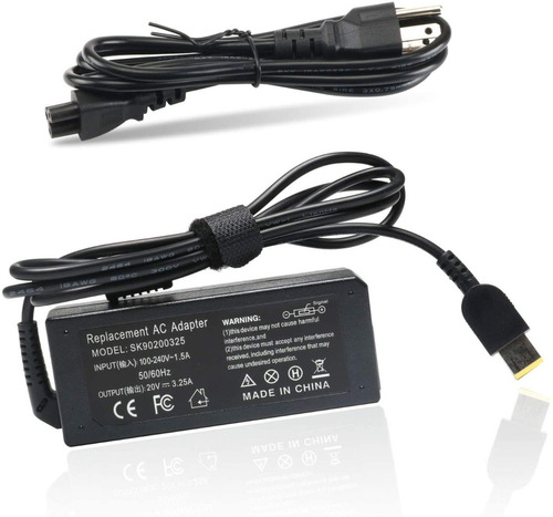 Cargador 65 W 20 V 3.25 A Para Lenovo 440 T440p T460 G50