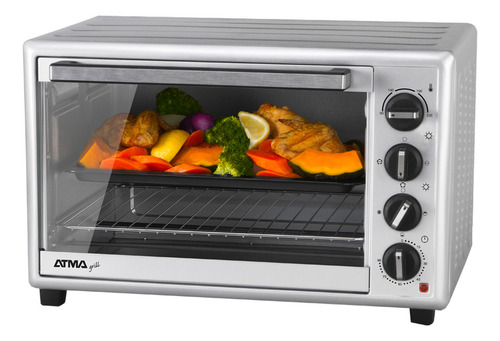 Horno Electrico Atma 90l Grill Spiedo Timer 2700w Hg9022p