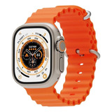Reloj Smart Watch 8 Deportivo Inteligente Malla Naranja
