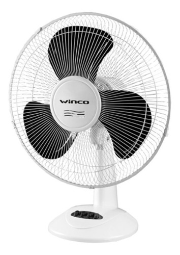 Ventilador Turbo De Mesa Winco 16  3 Aspas 55 W Oscilante