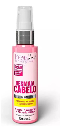 Forever Liss Serum Anti-frizz 60ml Desmaia Cabelo