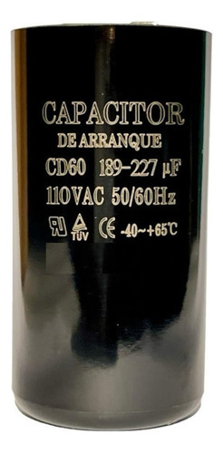 Capacitor De Arranque 189-227 Mfd Uf 110v Motor Eléctrico