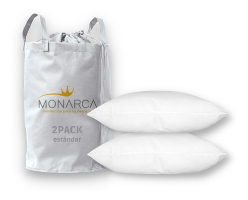 2 Pack Almohada Hotelera Good Night 2 Estandar Firme Color Blanco