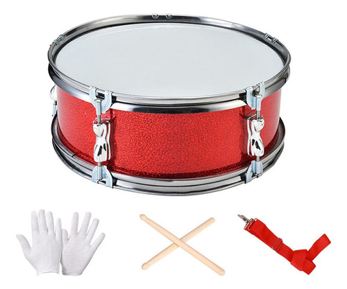 Instrumento De Percusión Portátil De Tambor De 11 Rojo