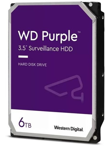 Disco Interno Hdd De 3.5mm Western Digital Purple 6tb