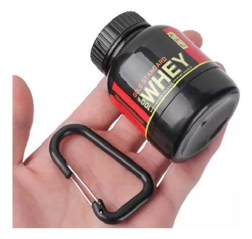 Llavero Porta Proteína Portátil 100ml Mini Contenedor Gym