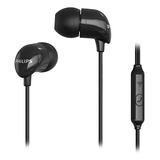 Fone De Ouvido Philips Tae1126bk/94 Com Microfone Preto