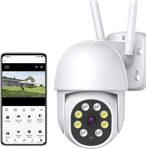 Cámara Seguridad Vigilancia Ip Wifi 1080p Interior 360°