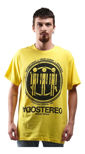 Camiseta Soda Stereo Gracias Totales Rock Activity