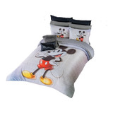 Cobertor Con Borrega Individual De Mickey Concord