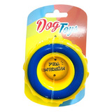 Brinquedo Para Cachorro  Pneu Amarelo Com Azul Tpr Dog261