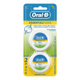 Hilo Dental Oral-b Essential Floss Sabor Menta 25 m Pack X 2