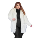 Casaco Plus Size Com Capuz /teddy / Pelinho / Inverno / Frio