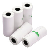 5 Rollos Papel Térmico Adhesivo 57*25mm Mini Impresora