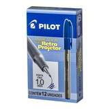 Marcador Caneta Retroprojetor Pilot 1.0mm Caixa C/12