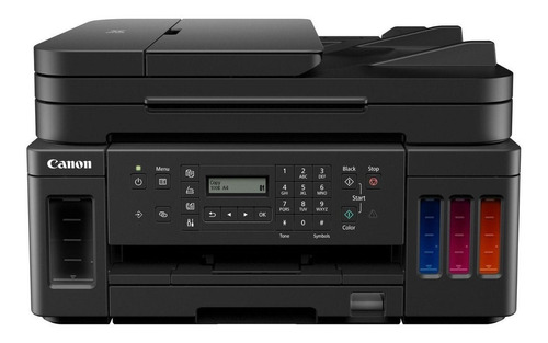 Impresora A Color Multifunción Canon Mega Tank G7010 Con Wifi Negra 100v/240v