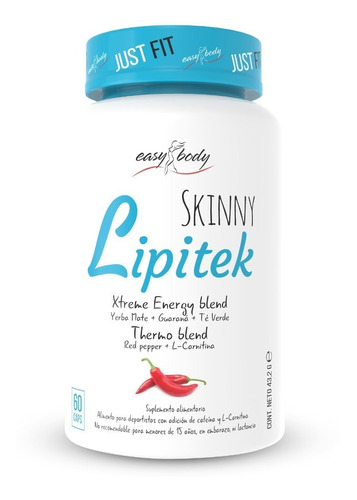 Quemador De Grasa Skinny Lipitek - 60 Cápsulas