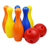 Juego De Bolos Para Niños De 22 Cm, Plástico, Deportes Recre