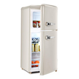 Tymyp Mini Refrigerador Con Congelador, Refrigerador Retro D