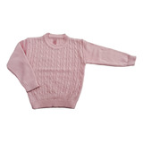Sweater De Lana, Cuello Redondo Nena. T4-14