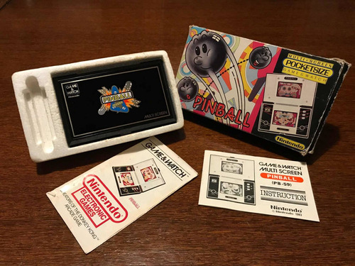 Nintendo Game & Watch Pinball Multiscreen Pb-59 1983 Raro