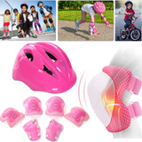 Kit Casco Protección Niños Rodilleras+muñequeras+coderas