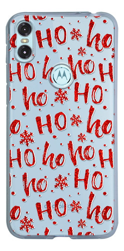 Funda Para Motorola  Navidad Santa Claus Ho Ho Ho Con Nombre