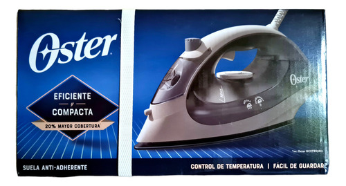 Plancha Compacta Oster Luz Antiadherente Botón Rocío Arrugas