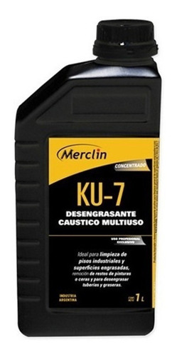 Desengrasante Caustico Multiuso Concentrado Merclin 1 Lts