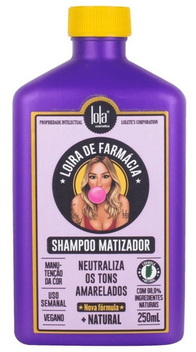 Lola Cosmétics Loira De Farmácia Shampoo Matizador 250ml