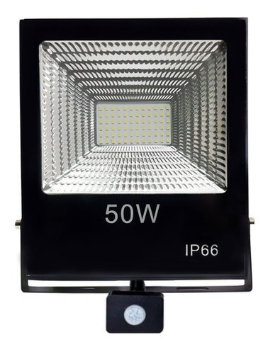 Foco Led Con Sensor De Movimiento 50w Reflector Ip66 D