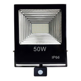 Foco Led Con Sensor De Movimiento 50w Reflector Ip66 D