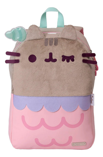 Mochila Gato Pusheen The Cat Mermaid Sirena Multicolor New Color Rosa