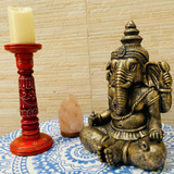 Ganesha Estatuilla Importada Poli Resina 40 Cm India Pushkar