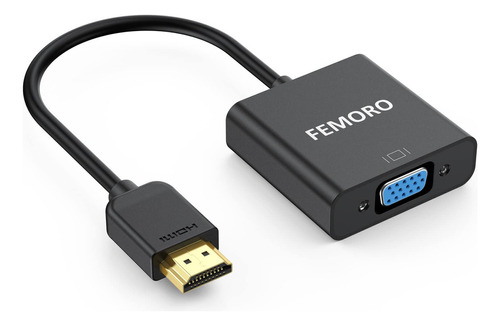 Femoro Convertidor Adaptador Hdmi A Vga P, Hdmi Macho A