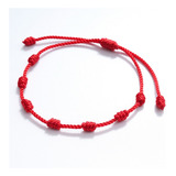 Pulsera 7 Nudos Hilo Rojo Buena Suerte Protección  Gamushop.